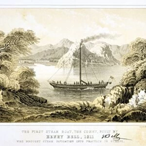 Comet, Henry Bells steam boat of 1811. 40ft long, powered by a 3 horse