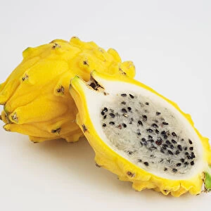 Dragonfruit Pitaya on white background