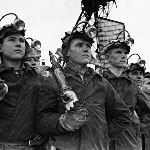Young miners of the kuznetsk coal mining district, ussr, 1947