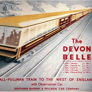 The Devon Belle, SR poster, 1947