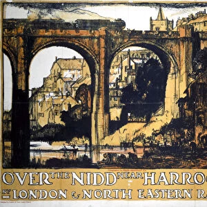 Over the Nidd near Harrogate, LNER poster, 1923-1947