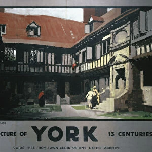 York - Architecture of Thirteen Centuries, LNER poster, 1930