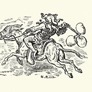 Don Quixote - The Fool on Sancho Panzas Donkey