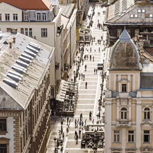 High angle view of Budapest, Hungary