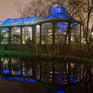 Hortus Botanicus Building at Night, Long Exposure, Amsterdam, the Netherlands