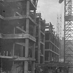 Men engaged on the building of a new wing at the Great Ormond Street Hospital declared