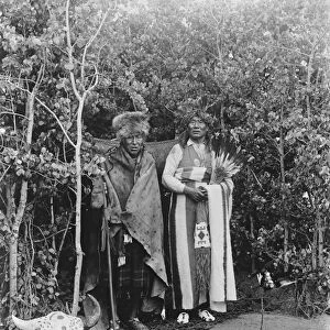 The Stoney Red Indians at Banff, Alberta Medicine Man 19 September 1919 The Nakoda