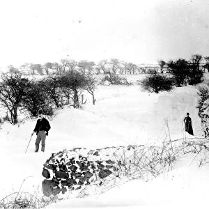 The Great Blizzard, Redruth, Cornwall. 1891