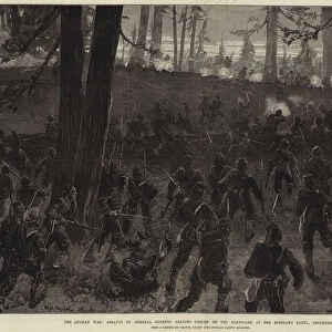 The Afghan War, Assault by General Roberts Leading Column on the Barricade at the Spingawi Kotul, 2 December (engraving)