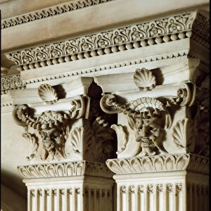 Allegory of Day and Night: detail of the columns and capitals
