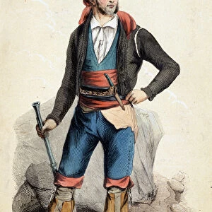 Andalusian smuggler (costume), 1848