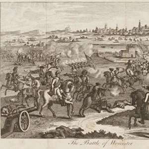 The Battle of Worcester, 1651 (engraving)