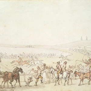 Brighton Races, 1816 (pen, w / c & pencil on paper)