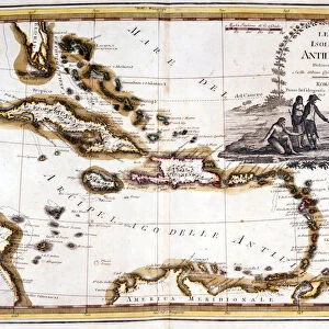 The Caribbean archipelago, based on an Atlas of 1798