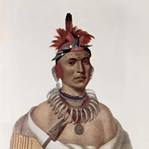 Chon-Ca-Pe or Big Kansas, an Oto Chief, illustration from The Indian