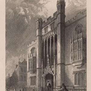 City of London School, Mlik Street, London (engraving)