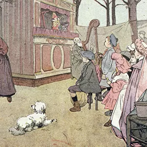 Crazy theatre, in Imagier de l'enfance, c. 1900 (engraving)