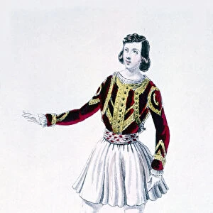 The dancer and choreographer Marius Petipa (1818-1910) in "