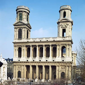 Facade of the Church of Saint-Sulpice, Paris (photo)