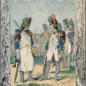 France infantry, 1805 - From a protective sleeve for school books