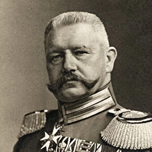 General Field Marshal von Hindenburg, 1923 (litho)