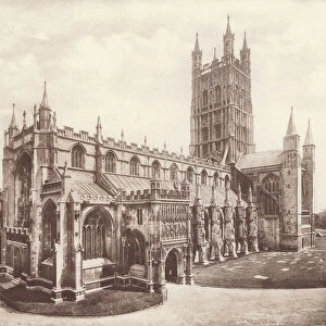 Gloucester: The Cathedral, South West (b / w photo)