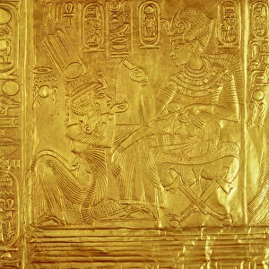 Detail from the Golden Shrine, from the Tomb of Tutankhamun (c