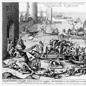 The Happy and Trouble Free Life of the Cripple (engraving) (b / w photo)