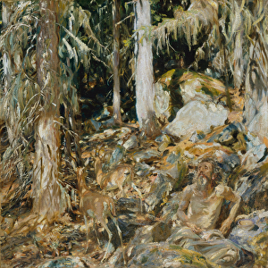 The Hermit (Il solitario), 1908 (oil on canvas)