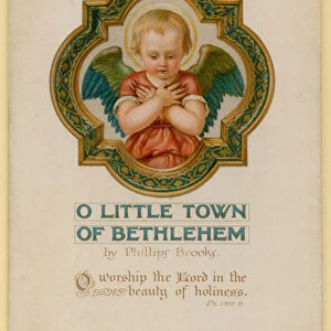 Illustration for O Little Town Of Bethlehem (chromolitho)