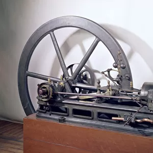 Internal combustion engine designed by Etienne Lenoir (1822-1900) 1860 (metal)