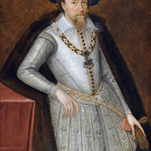 Jacques VI et Ier - Jacques Stuart - Portrait of King James I of England (1566-1625