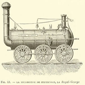 La Locomotive de Stephenson, la Royal-George (engraving)