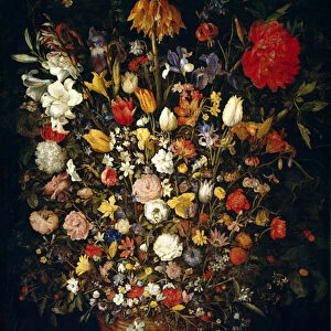 Large Bouquet of Flowers Painting by Jan Breugel the Elder calls Bruegel of Velvet