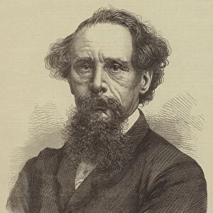 The late Charles Dickens (engraving)