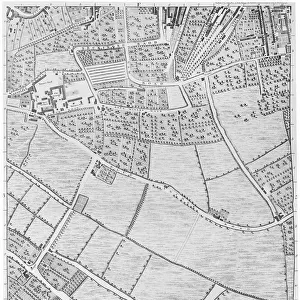 A Map of Bermondsey, London, 1746 (engraving)