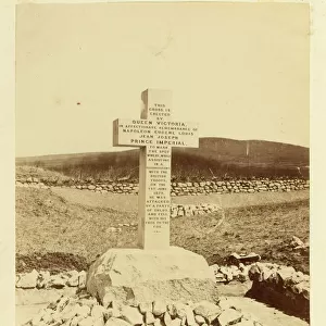 Memorial to the Prince Imperial, 1881 (b / w photo)