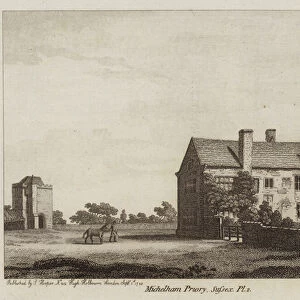 Michelham Priory, Sussex, 1785 (engraving)