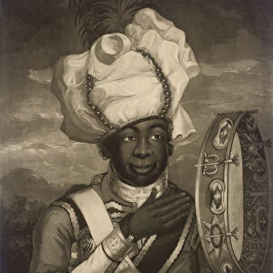 Military Bandsman Fraser of the Coldstream Guards (mezzotint on laid paper)
