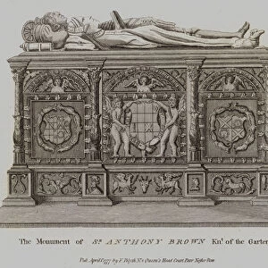 The Monument of Sir Anthony Brown Knight of the Garter (engraving)