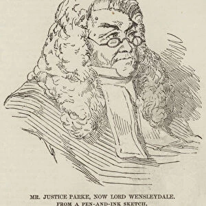 Mr Justice Parke, now Lord Wensleydale (engraving)