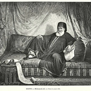 Muhammad Ali, Ottoman Viceroy of Egypt (litho)