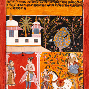 Nayaka-Nayika Bheda, c. 1630 (opaque w / c on paper)