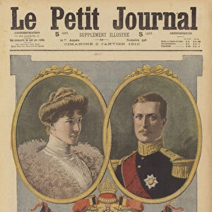 The new King and Queen of the Belgians (colour litho)