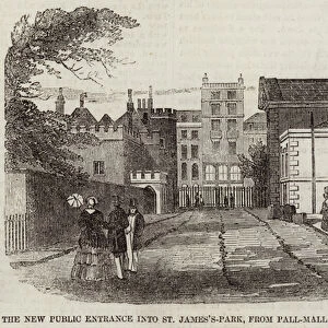 The New Public Entrance into St James s-Park, from Pall-Mall (engraving)