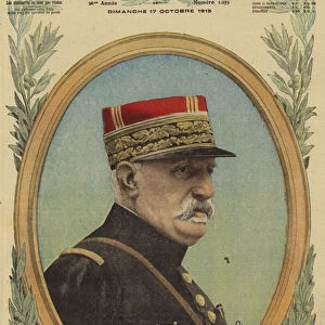 Noel Edouard, vicomte de Curieres de Castelnau, general commanding the French Central Army Group, World War I, 1915 (colour litho)