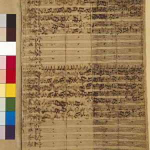 Passio Domini nostri J. C. secundum Evangelistam MATTHAEUM BWV 244, 1730s (pen on paper)