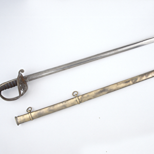 Pattern 1845 Infantry Officers sword, Cape Mounted Riflemen, 1869 circa (metal)