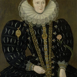 Portrait of Lady Elizabeth Knightley, 1591 (oil on panel)