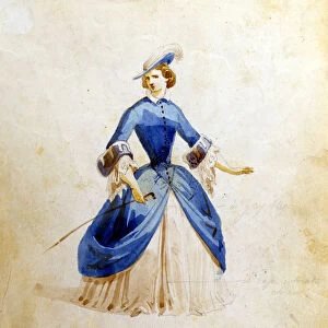 Representation of Violetta in the opera "La Traviata"by Giuseppe Verdi